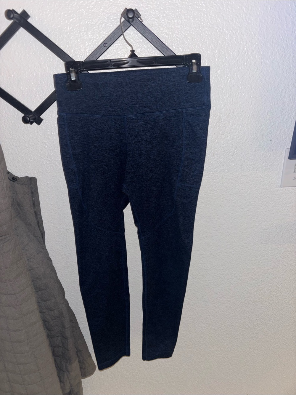 Vuori The Rise Blue Heather High Rise Leggings Yoga Athleisure Size Small - Picture 2 of 5